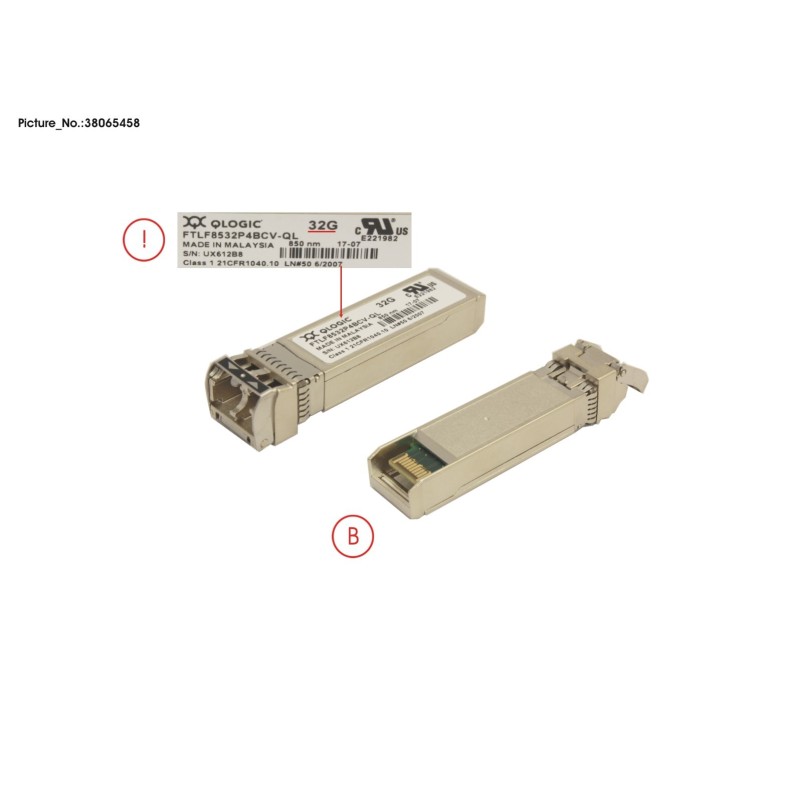 38065458 - SFP+ OPTICAL 32GB FC SHORTWAVE