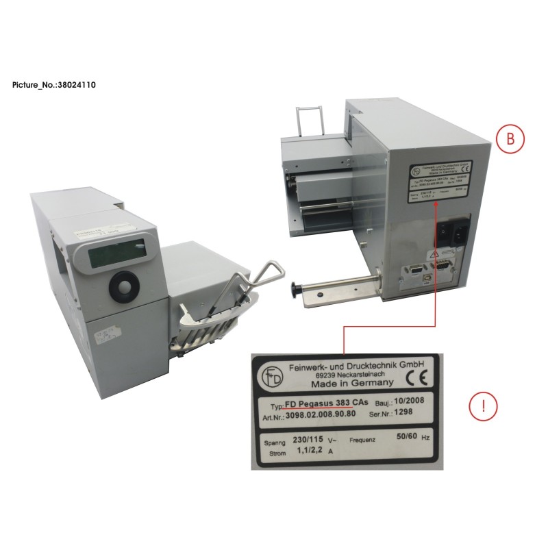 38024110 - PEGASUS BOARDING PASS PRINTER 383