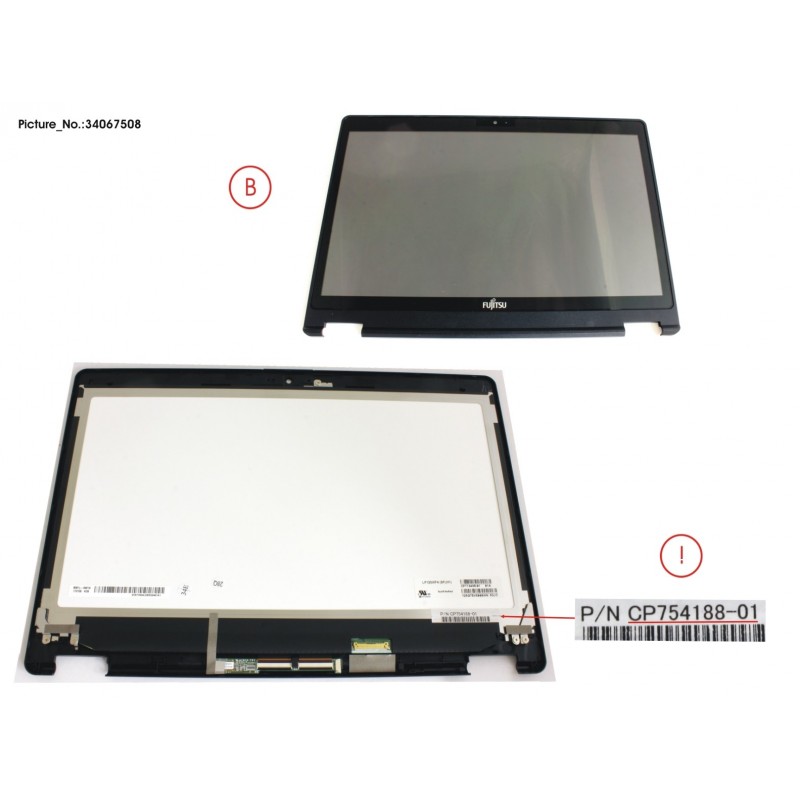 34067508 - LCD ASSY FHD, AG INCL.TOUCHPANEL