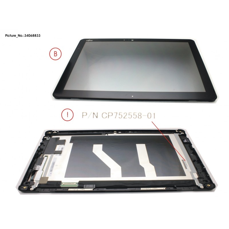 34068833 - LCD ASSY,AG INCL.TP AND DIGI FOR FP