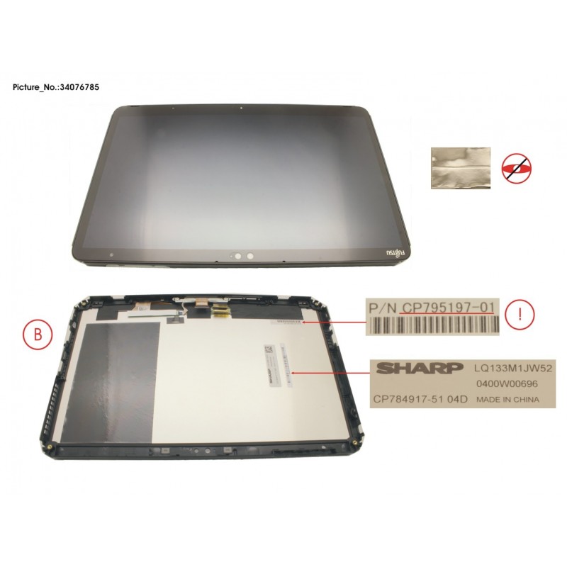 34076785 - LCD ASSY, FOR SC (INCL. FPC)