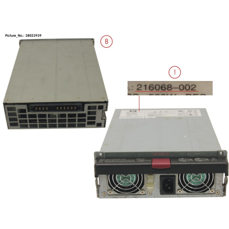 38023939 - 500-WATT POWER SUPPLY