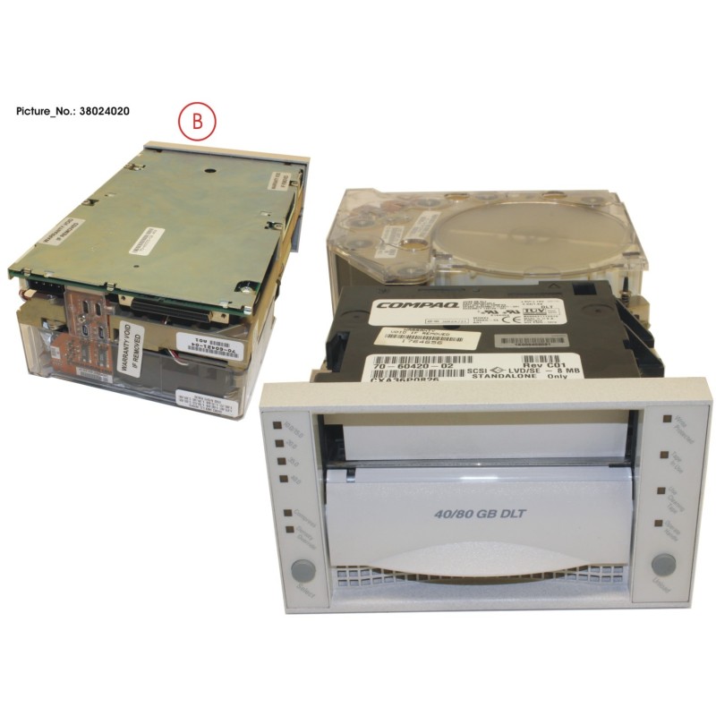 38024020 - HP DLT V S80 INTERNAL 40 80GB TAPE DRIVE