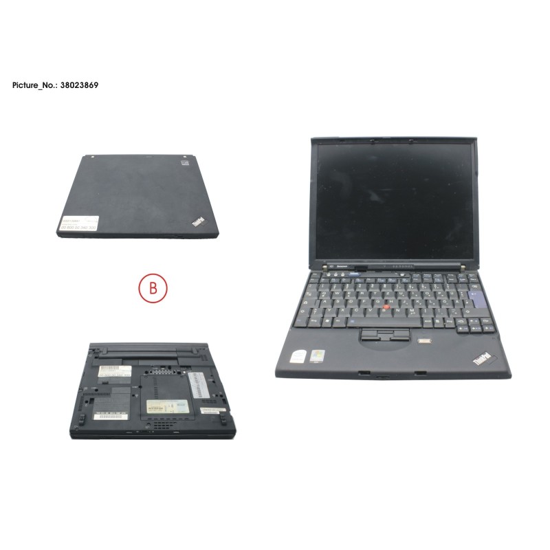 38023869 - LENOVO X61 LAPTOP