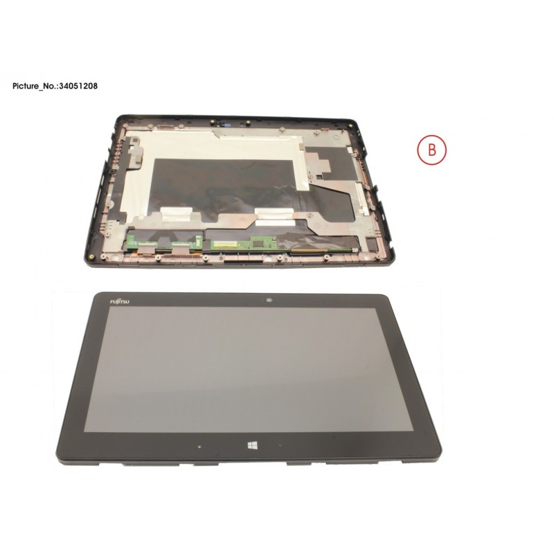 34051208 - LCD ASSY, AG INCL.TP W/O DIGITIZER