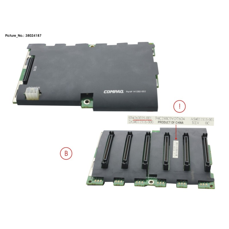 38024187 - SCSI BACKPLANE BOARD ML370