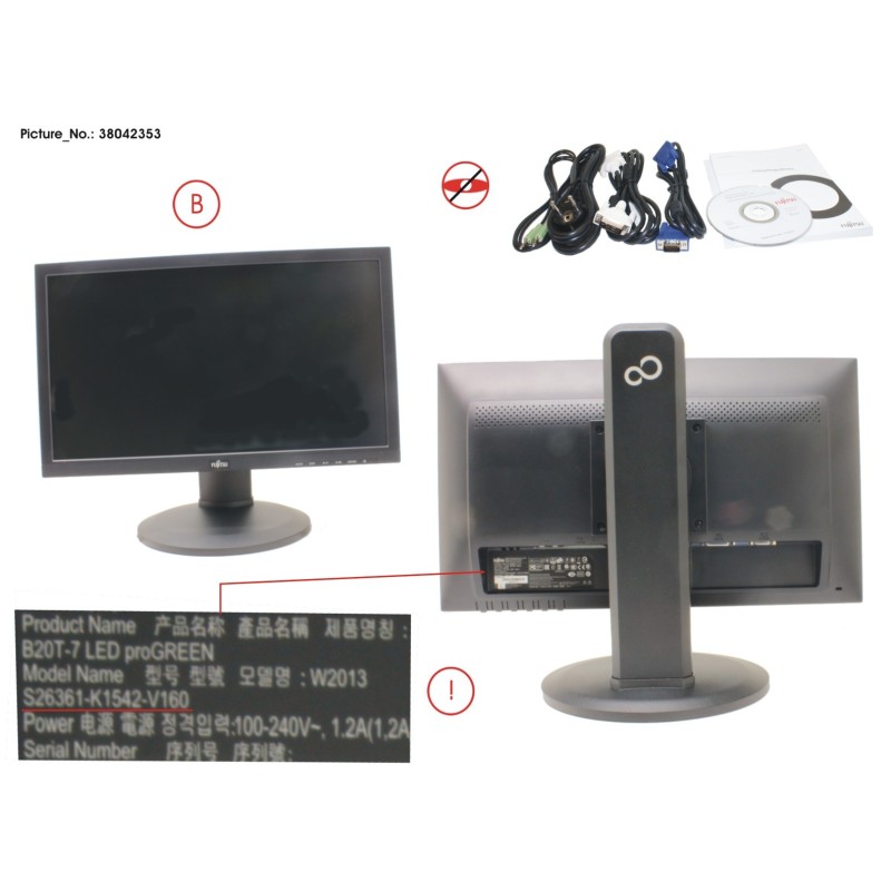 38042353 - DISPLAY B20T-7 LED  YV9D