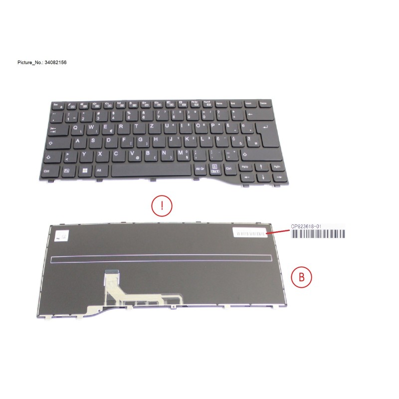 34082156 - KEYBOARD BLACK  EAST EUROPE