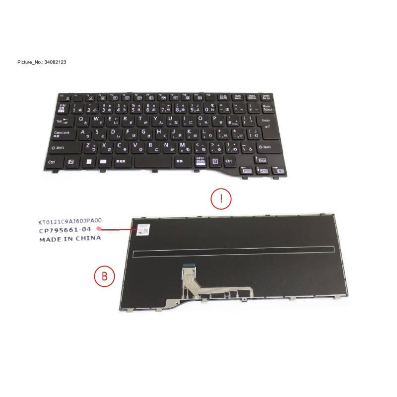 34082123 - KEYBOARD BLACK JAPAN