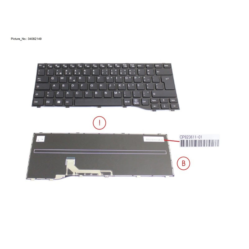 34082149 - KEYBOARD BLACK PORTUGAL