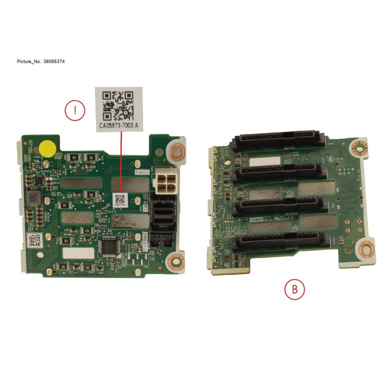 38065374 - 4X2.5 SAS  SATA HDD BP