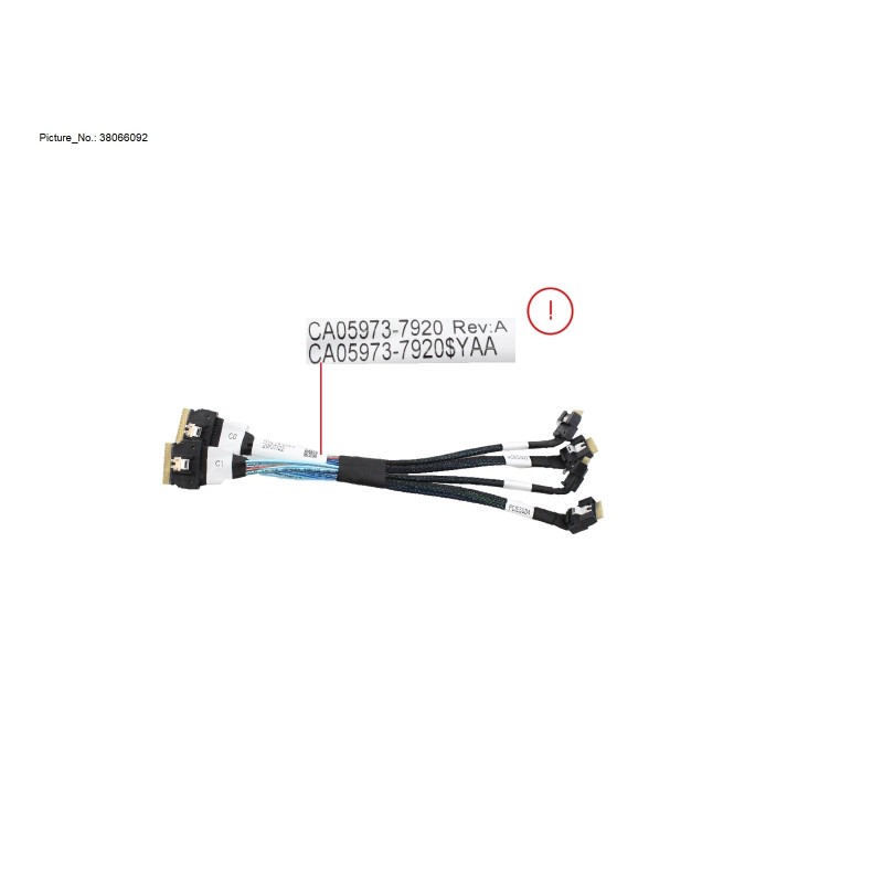 38066092 - TX1320 EP6 2P NVME CABLE