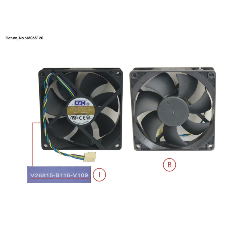 38065120 - FAN 92X92X25 AVC