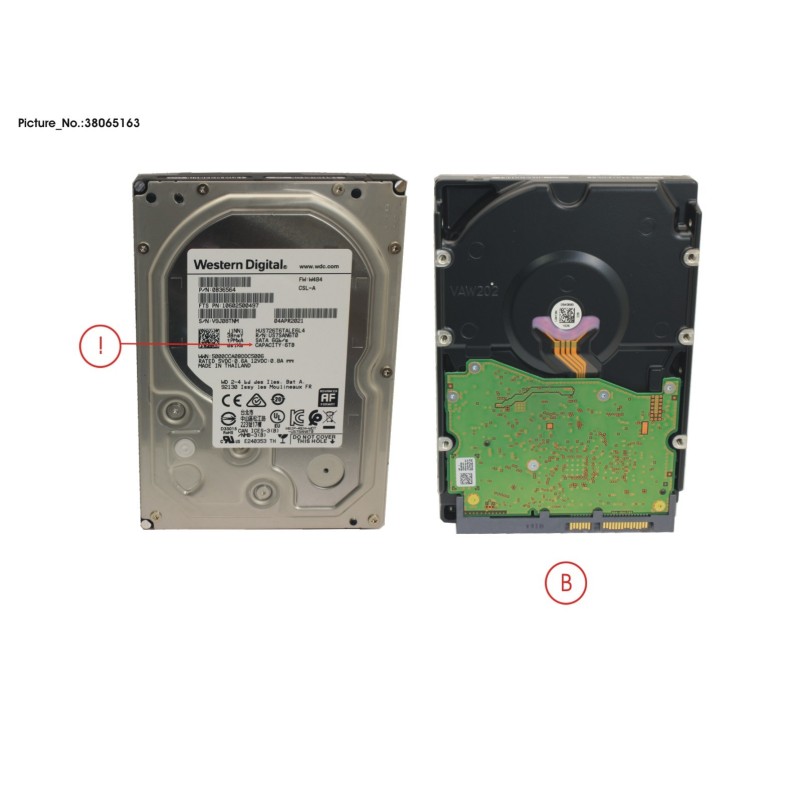 38065163 - HD BC-SATA 6G 6TB 7K2 512E NON-HOT PL LF