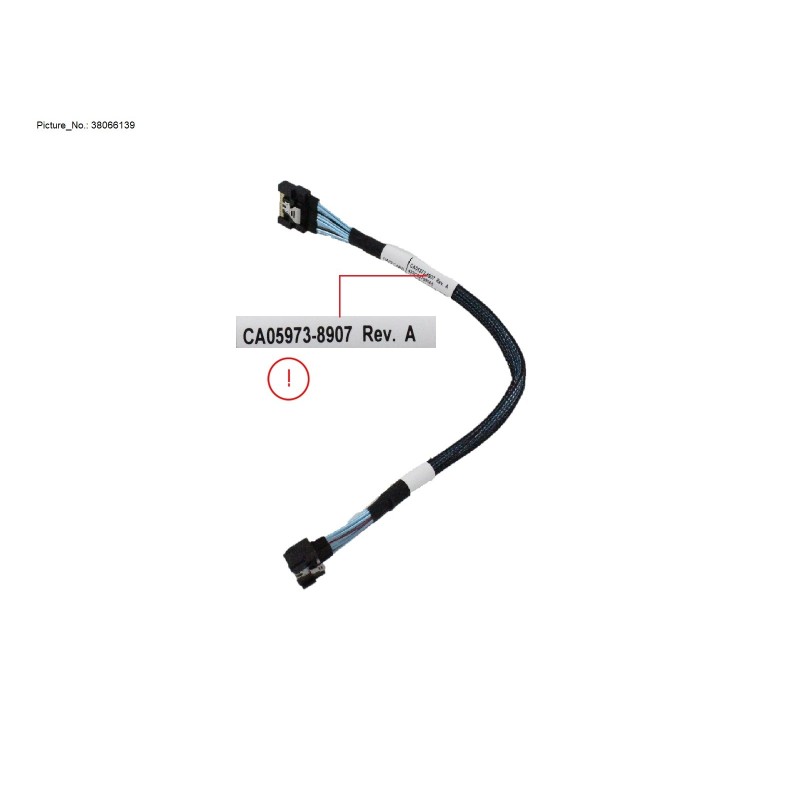 38066139 - MCIO 8X TO SLIMSAS 8X CABLE (RAID CARD T