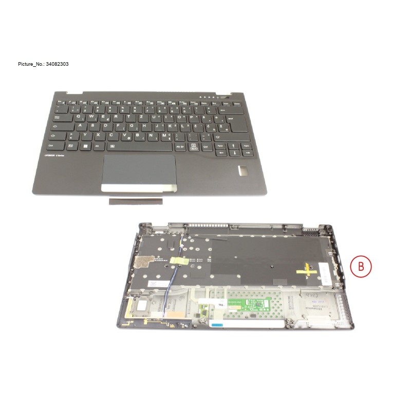 34082303 - UPPER ASSY INCL. KB E EURO. W FP(5G ANT)