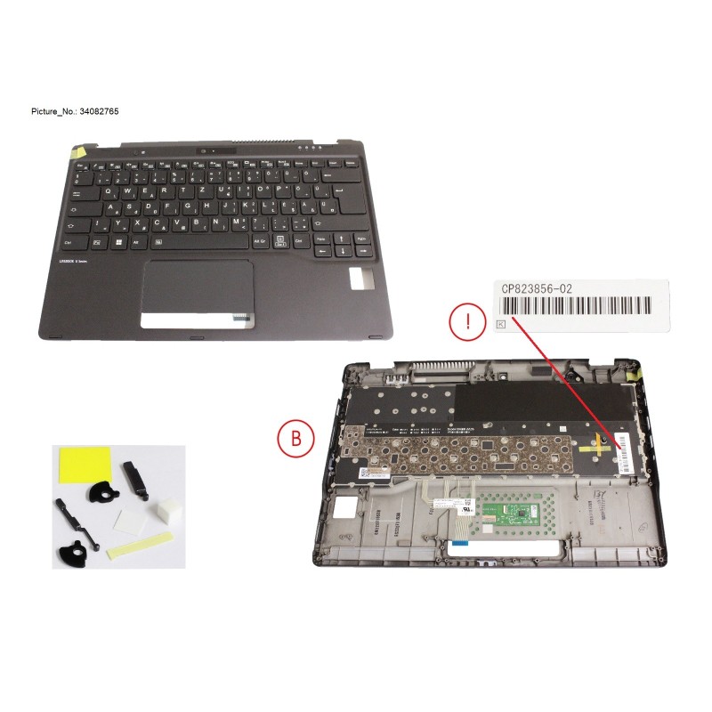 34082765 - UPPER ASSY INCL. KEYB HUNGARY W PV