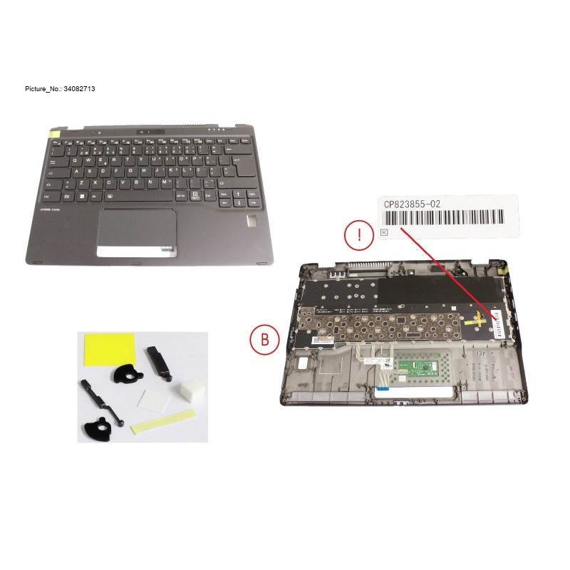 34082713 - UPPER ASSY INCL. KEYB PORTUGAL W FP