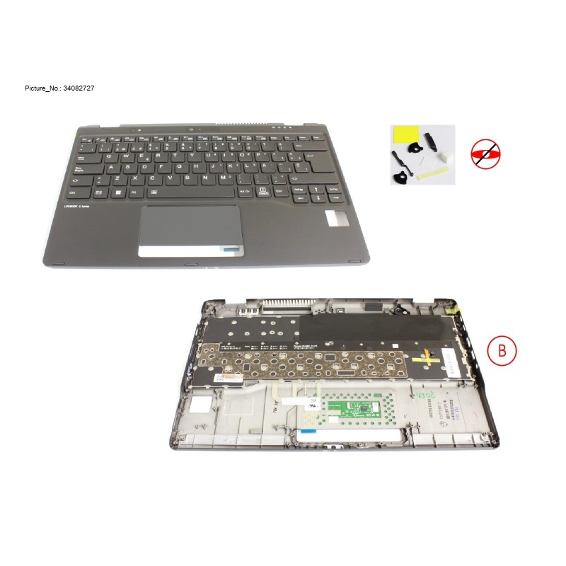 34082727 - UPPER ASSY INCL. KEYB SPAIN W PV