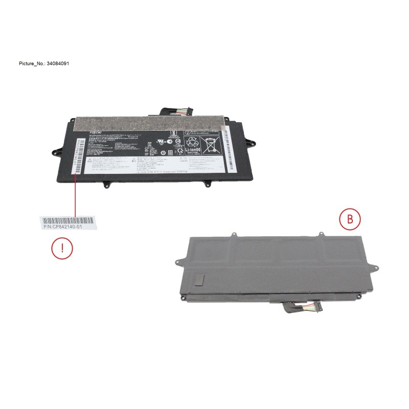 34084091 - -BT-MAIN BATTERY (4 CELLS) 4196MAH 64WH