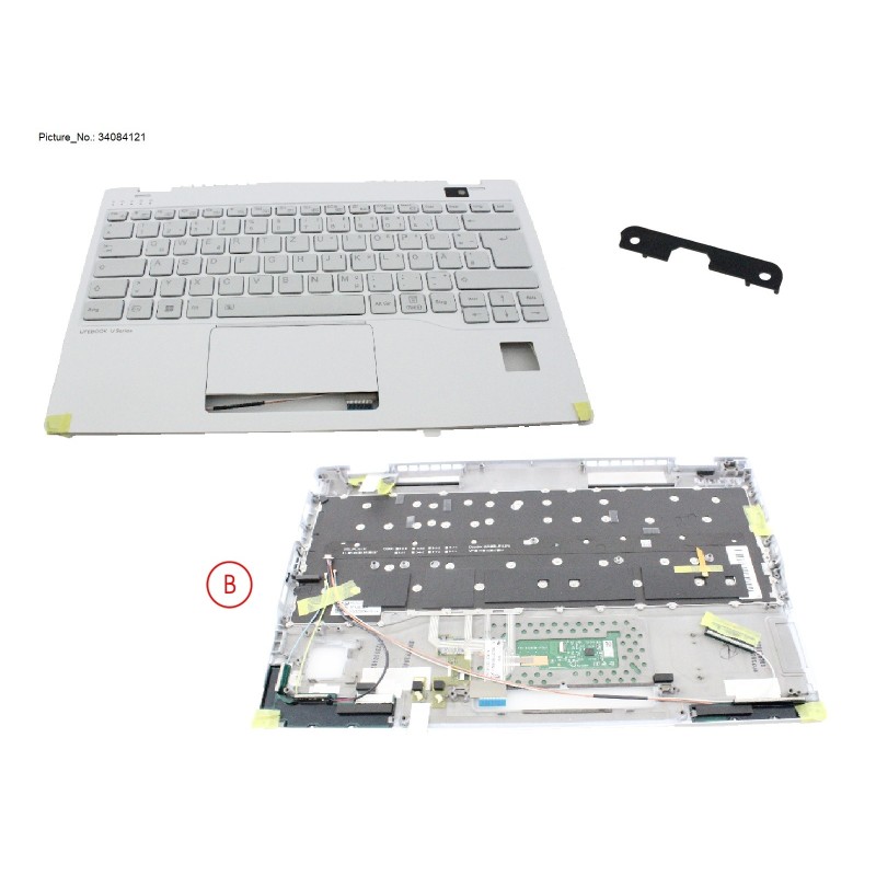 34084121 - UPPER ASSY W  KB WHITE GERMAN W  PV