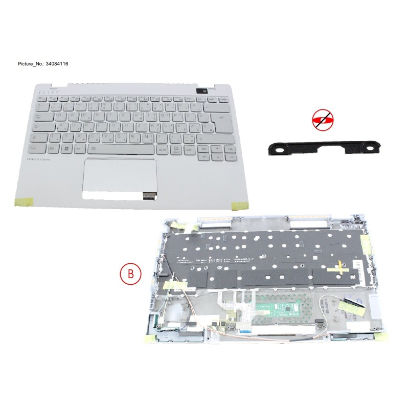 34084116 - UPPER ASSY W  KB WHITE HUNGARY NORMAL