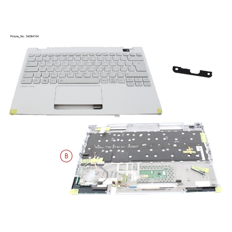 34084104 - UPPER ASSY W  KB WHITE UK NORMAL