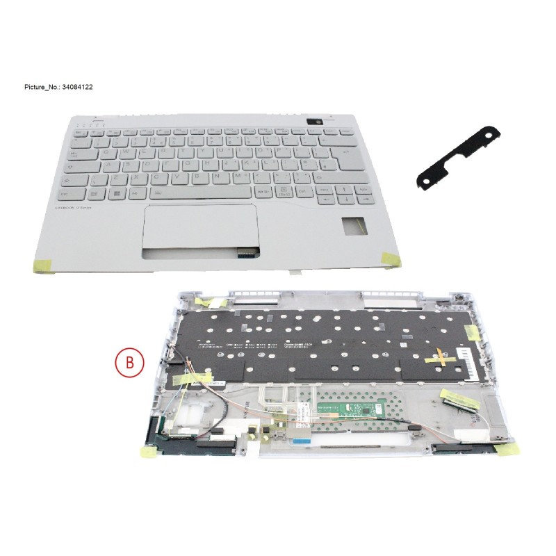 34084122 - UPPER ASSY W  KB WHITE UK W  PV