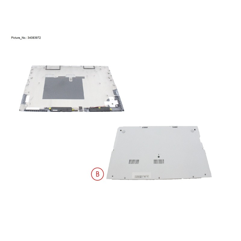 34083972 - LOWER ASSY W  SIM CARD SLOT