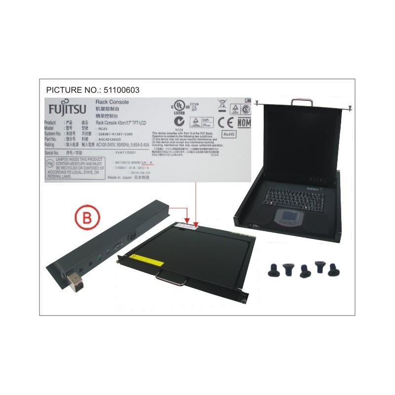 38016688 - RC25 LCD/KB UK ENG