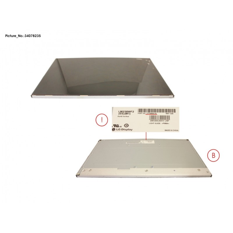 34078235 - LCD PANEL LM238WF2-SSM1-23.8"