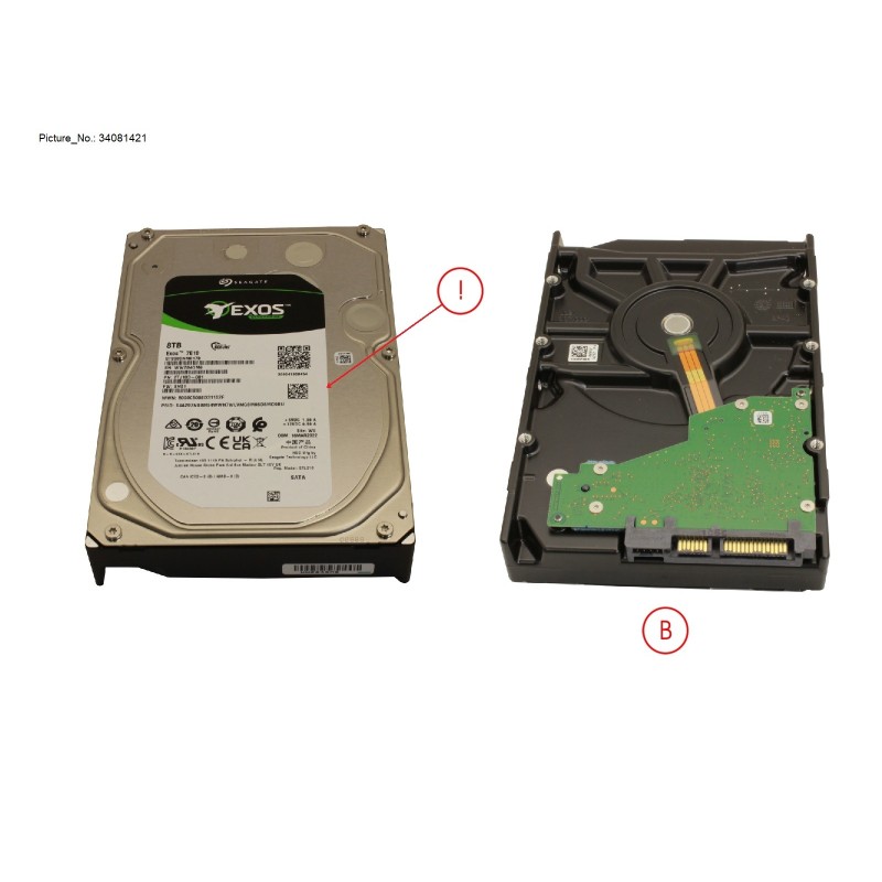 34081421 - HDD 8TB BC-SATA S3 7.2K 3.5