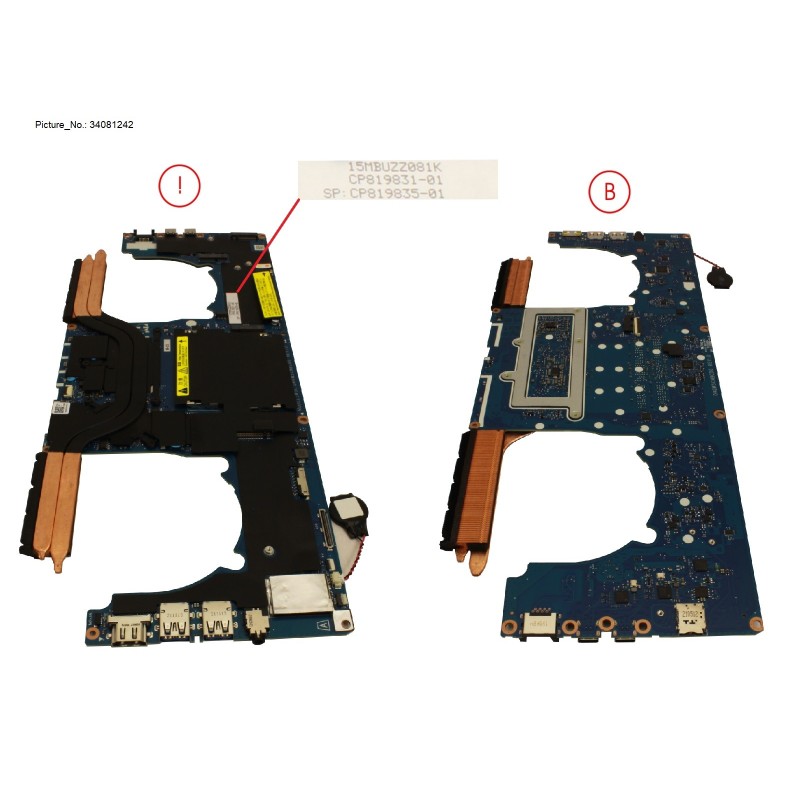 34081242 - MAINBOARD ASSY I5-1135G7