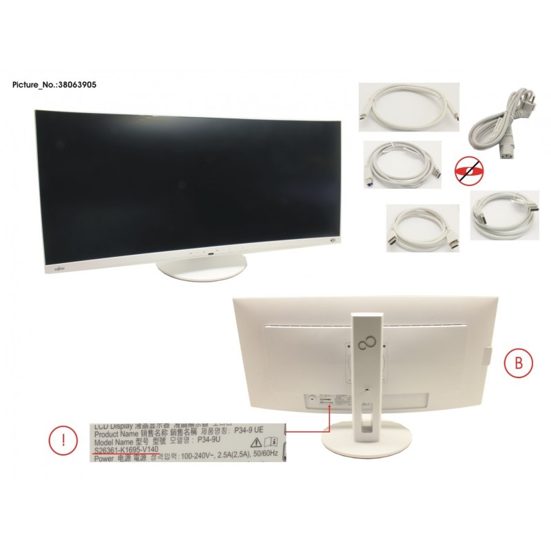 38063905 - DISPLAY P34-9 UE /YVFV