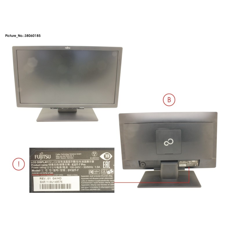 38060185 - DISPLAY E22T-7 PRO  YV9U