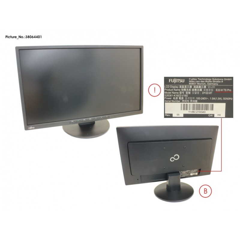 38064401 - DISPLAY DY E22-8 TS PRO /YVHW