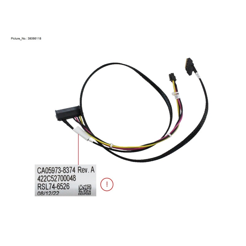 38066118 - SLIMSAS 8X TO SAS CABLE (RAID CARD TO LT