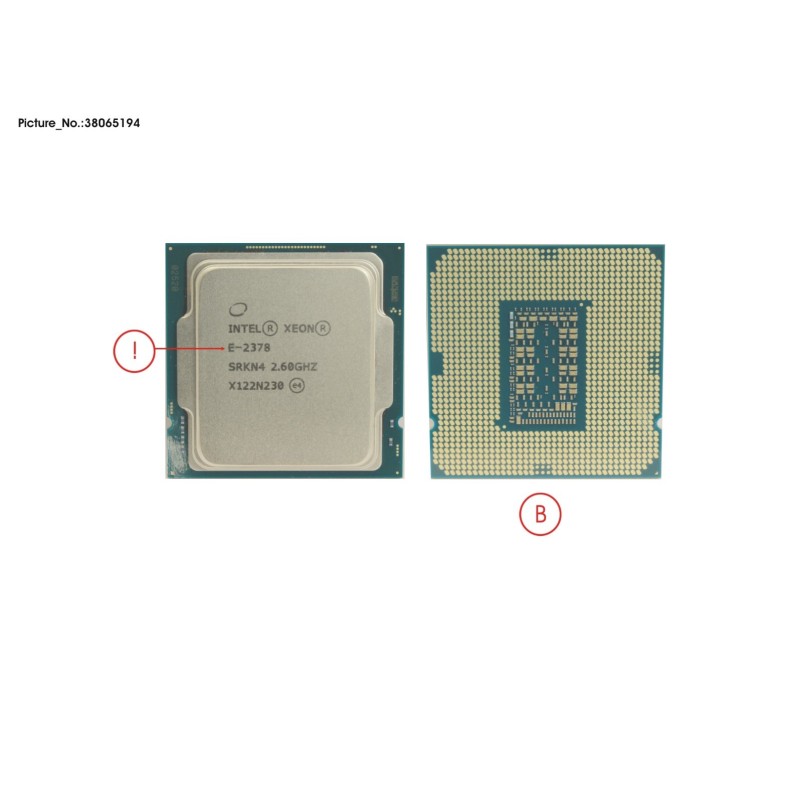 38065194 - CPU XEON E-2378