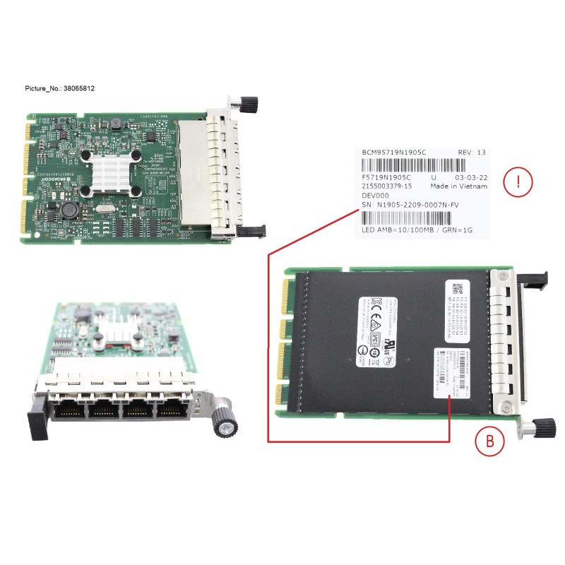 38065812 - PLAN CP N41T 4X 1000BASE-T OCPV3