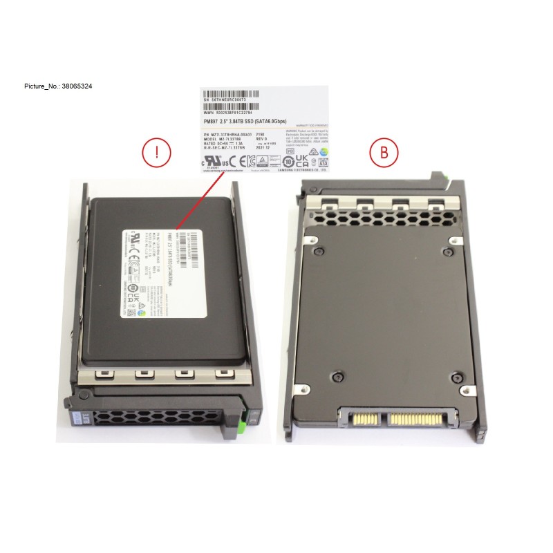 38065324 - SSD SATA 6G 3.84TB MU SFF