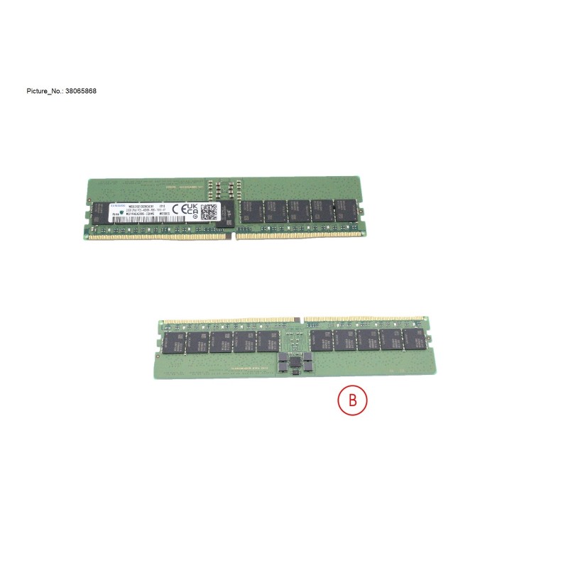 38065868 - 32GB (1X32GB) 2RX8 DDR5-4800 R ECC