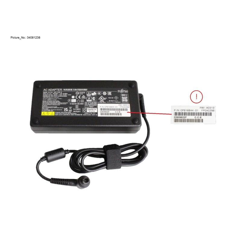 34081238 - AC-ADAPTER 20V 170W (3-PIN) W  UKCA TCO9