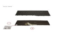 34081583 - KEYBOARD BLACK W  BL BELGIUM