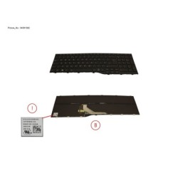 34081582 - KEYBOARD BLACK W  BL UK