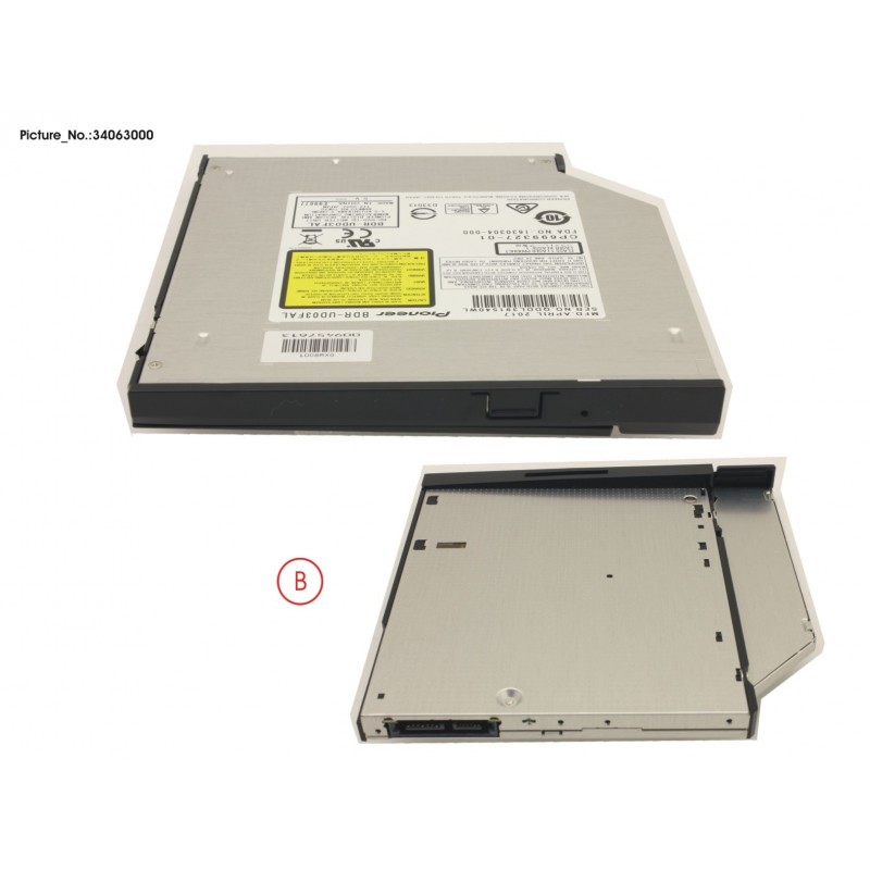 34063000 - ODD ASSY, BLU RAY (INCL. BEZEL)