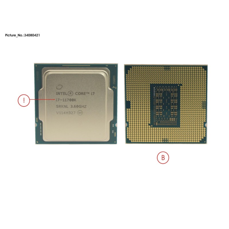 34080421 - CPU INTEL CORE I7-11700K 3 6GHZ 125W