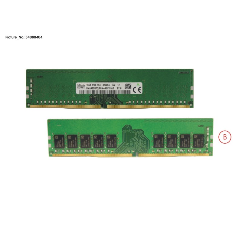 34080404 - MEMORY 16GB DDR4-3200 ECC