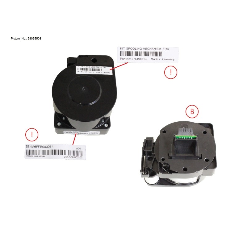 38065508 - SPOOLING MECHANISM CRU  3U  FJJ  42U