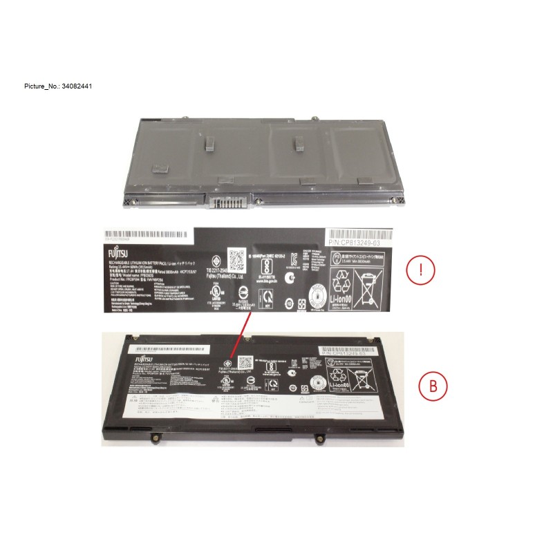 34082441 - -BT-1ST BATTERY (4CELLS) 3915MAH 60WH