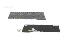 34084287 - KEYBOARD BLACK W  BL UK WIN11